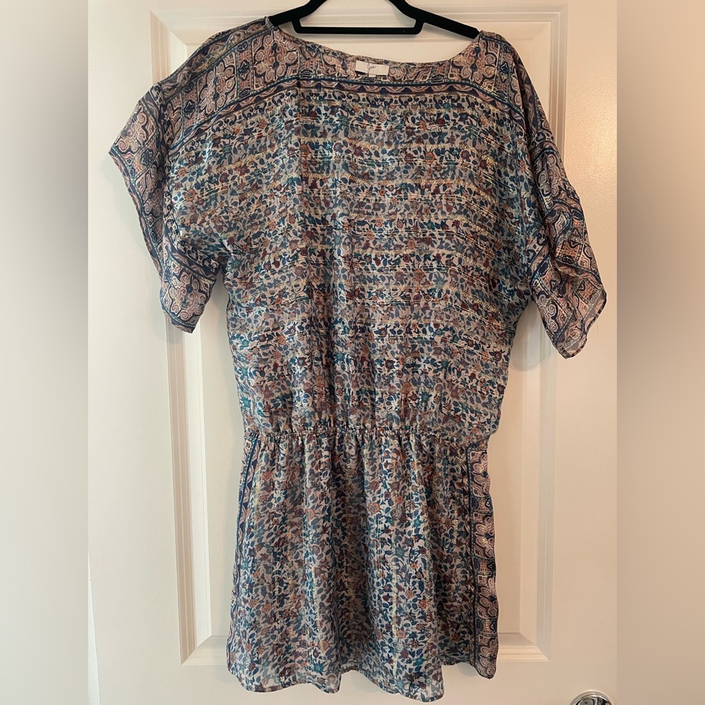 Joie blue with bohemian pattern tunic. Size XS. Brand new with tags